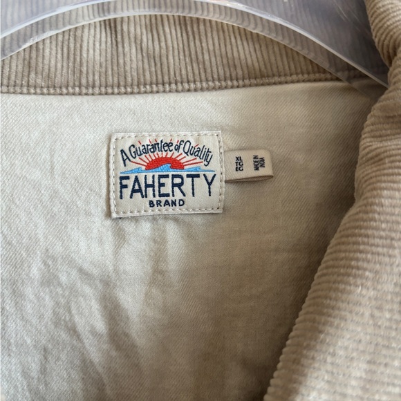 Faherty Organic Cotton Corduroy Coaches Embroidered Jacket XL Malibu MINT - Picture 4 of 7